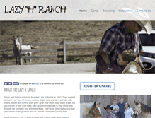 Tablet Screenshot of lazyhhorseranch.com